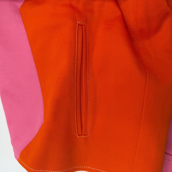 NEW RTW Gucci Pink Orange Embroidered Bunny Rabbit Logo Pique Shirt Jacket Sz S - Picture 14 of 16